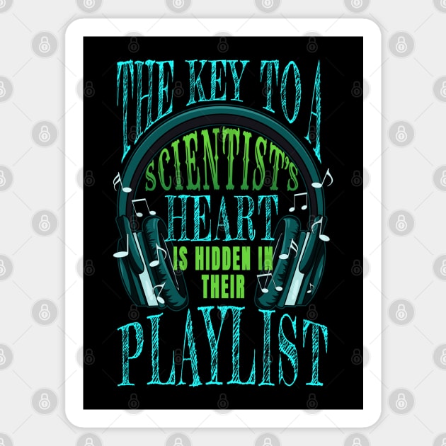 Scientist Heart Music Magnet by jeric020290